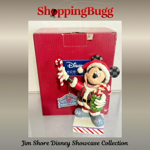 Jim Shore Disney Traditions Mickey Mouse Peppermint Surprise 6007068 (SB1426) - Picture 1 of 16